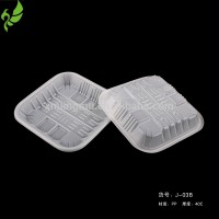 White PP material plastic frozen food tray for supermarket packaging