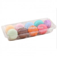 clear food grade macaron clamshell packaging SC-053