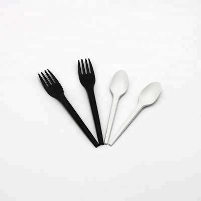 PLA biodegradable plastic food fork for food container