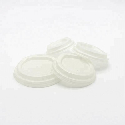 Biodegradable disposable plastic cups and adjustable lids