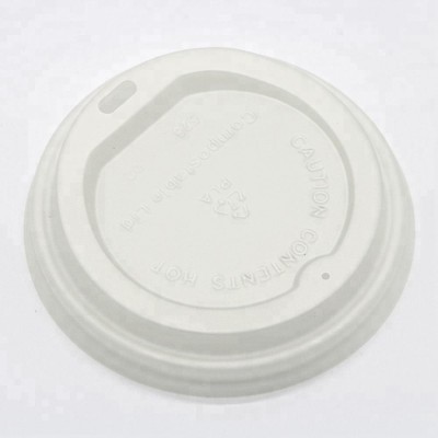 Degradable drinking plastic lid for drinking glasses